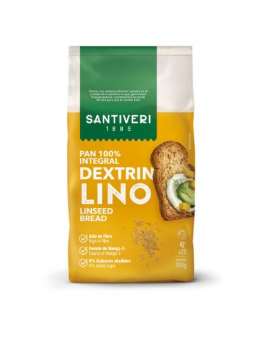 Pan dextrin con lino 300g Santiveri