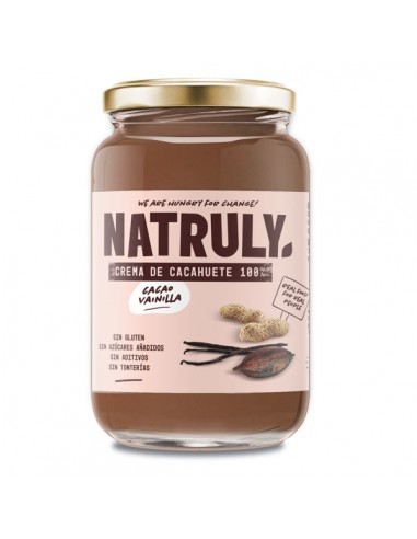 Crema de cacahuete cacao y vainilla...