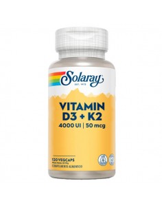 Vitamina-D3+K2 120caps Solaray