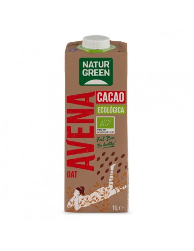Bebida de avena cacao Bio 1l Naturgreen