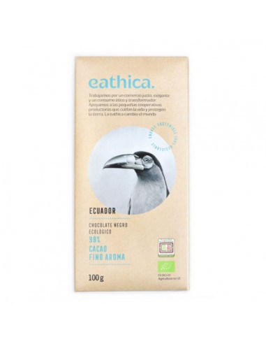 Chocolate 98% Ecuador Bio 100g Eatihica