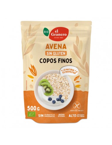 Copos finos de avena integral sin...