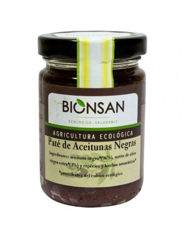 Paté de aceitunas negras Bio 140g...