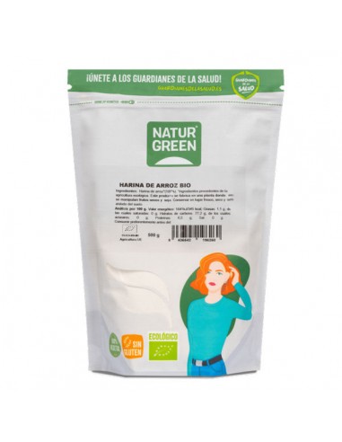 Harina de arroz sin gluten Bio 500g...
