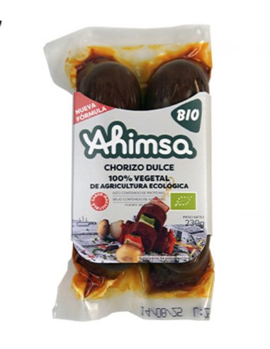 Chorizo dulce vegano Bio 230g Ahimsa