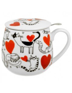 Taza serca, porcelana 400ml...