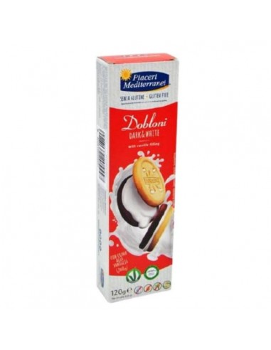 Galletas dobloni dark white sin...