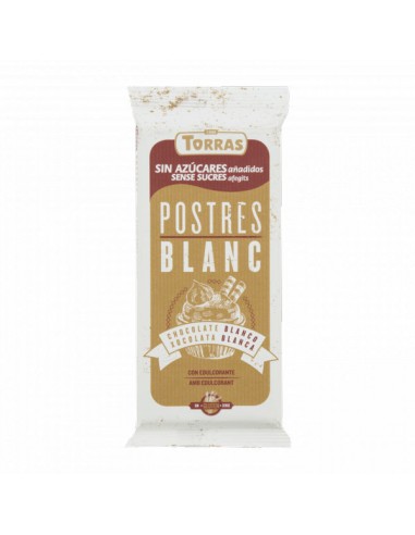 Chocolate blanco para postres 200g...