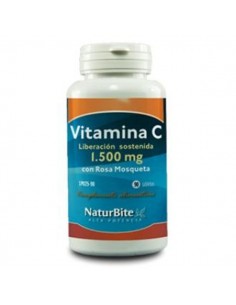 Vitamina C 1500mg con rosa...