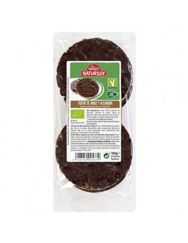 Tortitas de arroz con algarroba Bio...