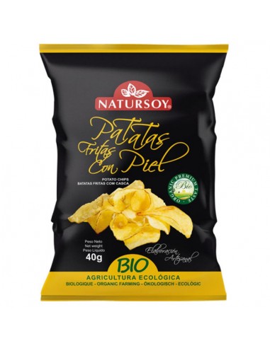 Patatas chips con piel Bio 125g Natursoy