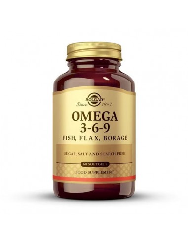 Omega 3-6-9 SinGluten 60 Perlas Solgar