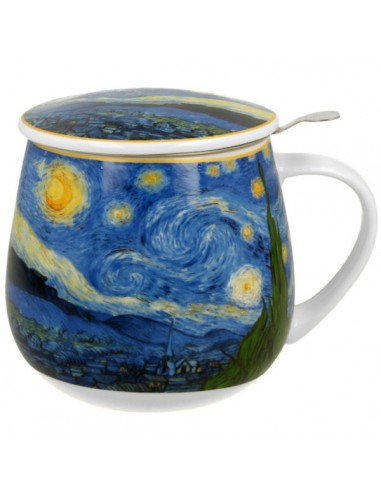 Taza starry, porcelana 0,40 l. filtro...