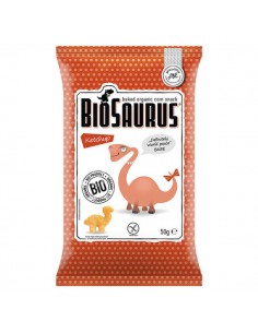 Snacks de maíz con ketchup...