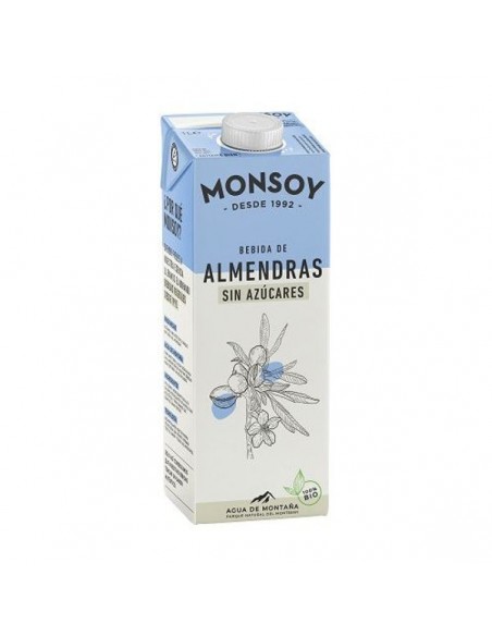 Bebida de almendras sin azúcares Bio Monsoy
