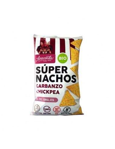 Nachos de maíz y garbanzo sabor sal del Himalaya Bio 125g Anaconda Foods