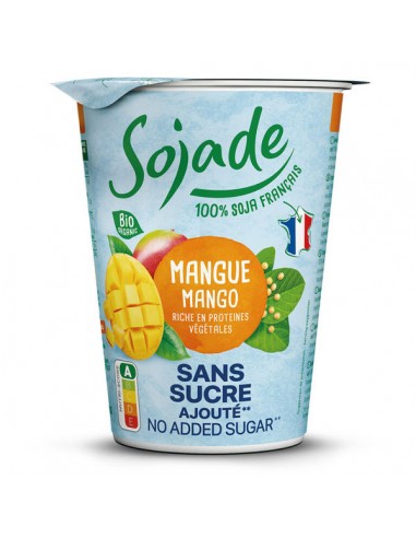 Yogur de soja con mango sin azucar...