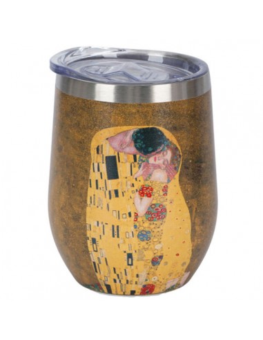 Vaso klimt kiss, acero inoxidable...