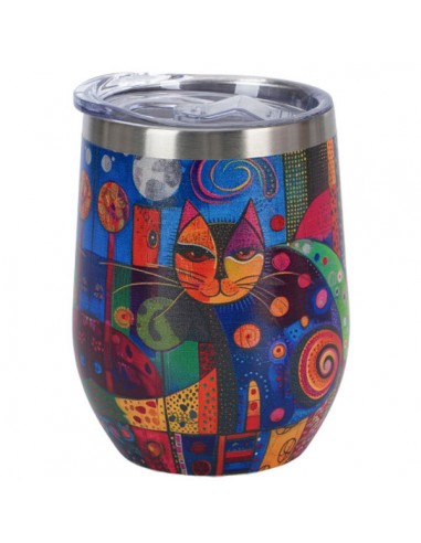 Vaso modern-cat, acero inoxidable...