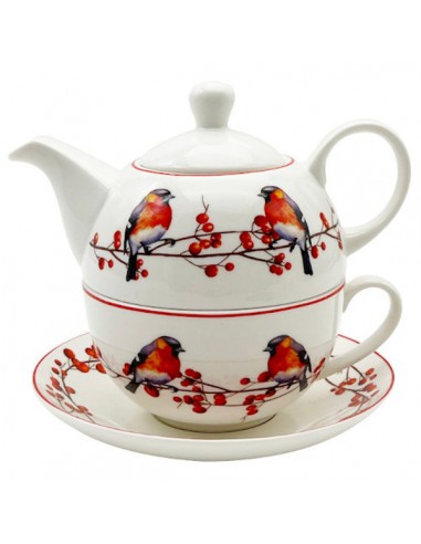 Set christmas-bird, porcelana tea for...