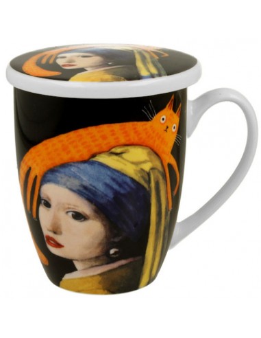 Taza perla, porcelana 350ml filtro y...