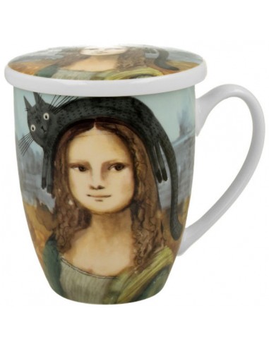 Taza mona lisa, porcelana 350ml...
