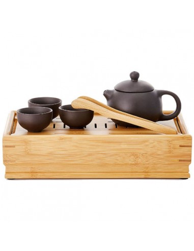 Set zhong, zisha tetera + 3 cuencos +...