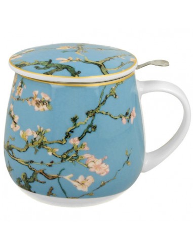 Taza almond, porcelana 400ml filtro y...