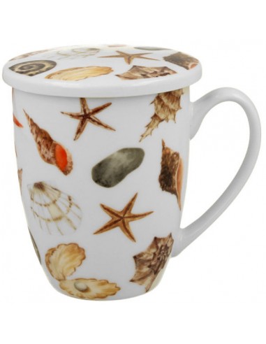 Taza shells, porcelana 350ml filtro y...