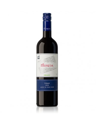 Vino monovarietal syrah Bio 75cl Mureda