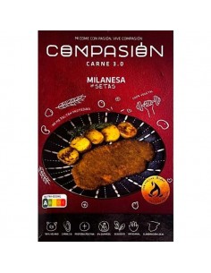 Milanesa de seitán y setas...