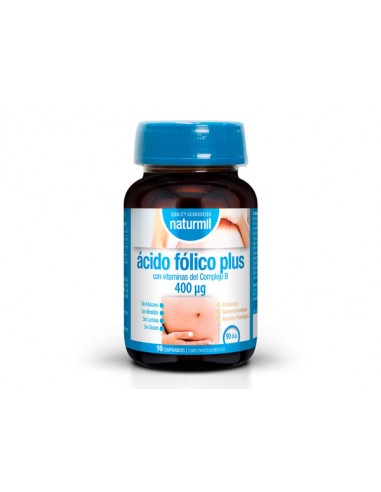 Ácido fólico plus 400mcg 90comp Naturmil
