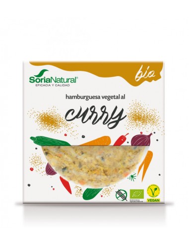 Hamburguesa vegetal al curry Bio...