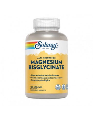 Bisglicinato de magnesio 120caps Solaray
