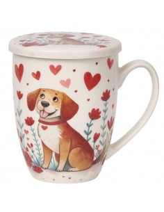 Taza dog-hearts, porc....