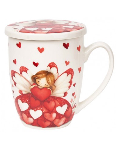 Taza angel, porc. 350ml filtro y tapa...