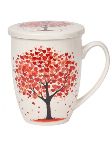 Taza tree-hearts, porc. 350ml filtro...
