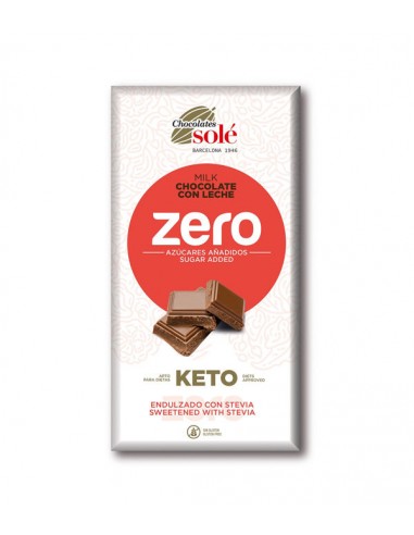 Chocolate con leche keto zero 100g...