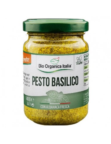 Pesto basilico con albahaca Bio 140g...