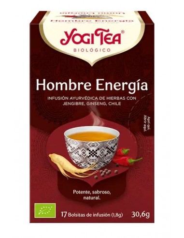 Yogi Tea hombre energía Bio 17 bolsitas