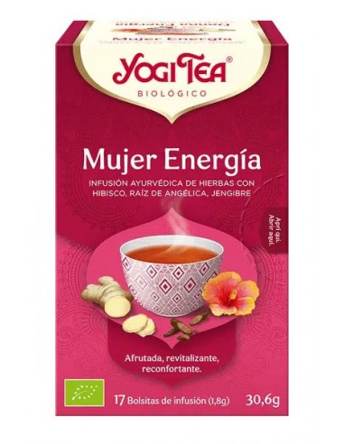 Yogi Tea mujer energía Bio 17 bolsitas