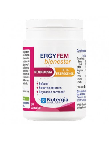Ergyfem bienestar 60caps Nutergia