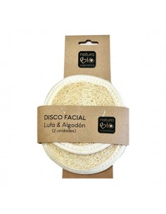Disco facial lufa y algodón...