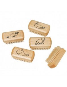 Cepillo de uñas de madera...