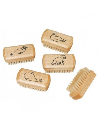 Cepillo de uñas de madera niños 5,8cm...