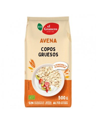 Copos de avena integral Bio 500g El...