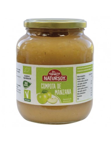 Compota de manzana Bio 700g Natursoy
