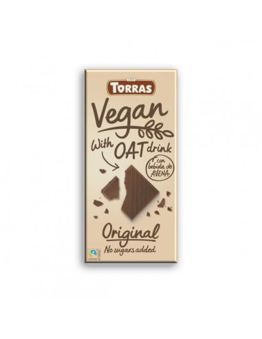 Chocolate vegano avena 100g Torras