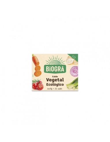 Caldo vegetal cubitos Bio 60g Biogra