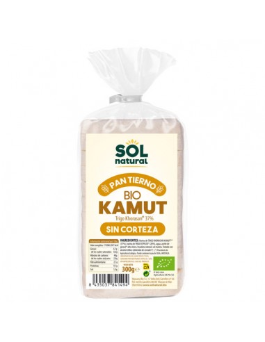 Pan tierno de kamut sin corteza Bio...